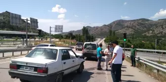 Amasya'da trafik kazası: 2 yaralı