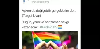 Çanakkale Belediyesi 'LGBTI' paylaşımını kaldırdı