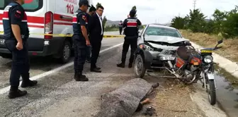 Çankırı'da otomobilin çarptığı motosikletli çift öldü