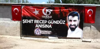 Erzincanlı 15 Temmuz şehidi Recep Gündüz, baba ocağında anıldı