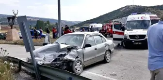 Sungurlu'daki trafik kazası1 ölü, 3 yaralı