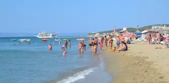 Sarımsaklı plajları Sırp turistlere kaldı