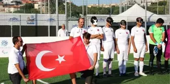 Sesi görenler (b1) futbol milli takımı belçika'yı 1-0 mağlup etti