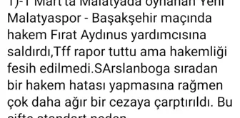 Milletvekili Fendoğlu'ndan Hakem Suat Arslanboğa'ya destek