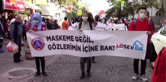 Lösemi hastaları için 'maskeli yürüyüş'