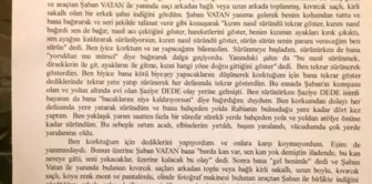 Mürsel Küçükal'ın emniyetteki ifadesi ortaya çıktı