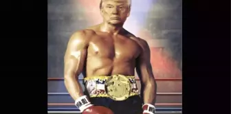 ABD Başkanı Trump kendisini montajlayarak Rocky Balboa oldu