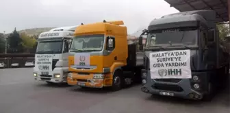 Malatya'dan Suriye'ye kardeş eli