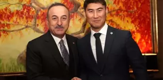 Bakan Çavuşoğlu, Kırgız mevkidaşı Aidarbekov ile görüştü