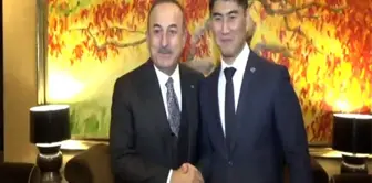 Bakan Çavuşoğlu, Kırgız mevkidaşı Aidarbekov ile görüştü