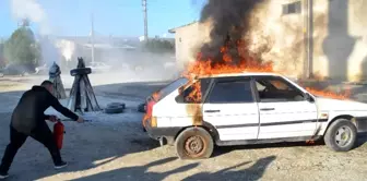 Sanayi esnafına gerçek gibi yangın tatbikatı