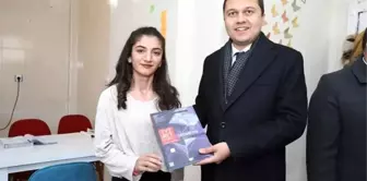 Kaymakam Öztürk'ten köylerdeki kitap kafelere ziyaret