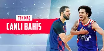 Euroleague'de liderlik savaşı! Anadolu Efes'in Barcelona karşısında iddaa oranı...