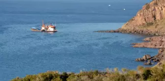 Çanakkale'de Gırgır Teknesi karaya oturdu