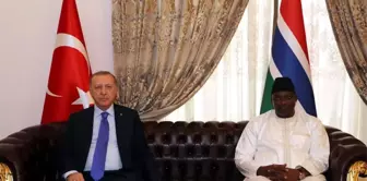 Cumhurbaşkanı Erdoğan, Gambiya Cumhurbaşkanı Adama Barrow ile görüştü