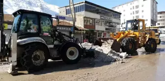 Şemdinli Belediyesinden kar mesaisi