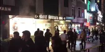 Beyoğlu'nda bir iş yerindeki tüpün parlaması sonucu 1 kişi yaralandı