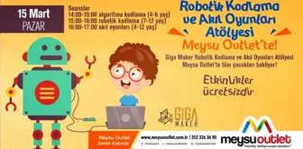 Meysu Outlet'te robotik kodlama ve akıl oyunları atölyesi