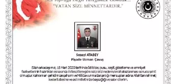 Bakan Akar, şehit asker için başsağlığı mesajı yayımladı