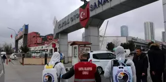 Kartal'da ambulanslar ve oto sanayi siteleri dezenfekte edildi