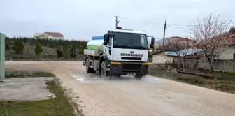 Çifteler Belediyesi dezenfekte çalışmalarına devam ediyor