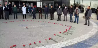 Van'da sağlık çalışanlarına karanfilli destek