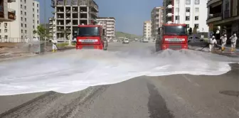 Karaköprü'nün mahalleleri dezenfekte edildi