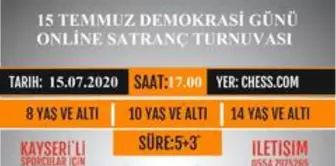 15 Temmuz Demokrasi Günü Online Satranç Turnuvası Tamamlandı