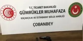 Çobanbey Sınır Kapısı'nda tabanca ele geçirildi