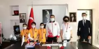 Karate sporcularından Kabakcı'ya ziyaret