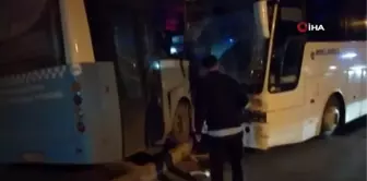 Kütahya'da otobüs ve işçi servisi çarpıştı: 12 yaralı