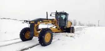 Tunceli'de 132 köy yolu kardan kapandı