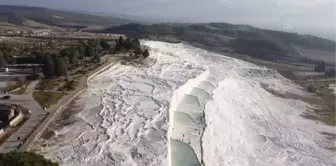 Pamukkale'yi 11 günde 6 bin 850 kişi ziyaret etti