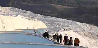 Pamukkale'yi 11 günde 6 bin 850 kişi ziyaret etti