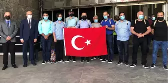 Nijerya'da serbest bırakılan 15 Türk gemici Türkiye'nin Abuja Büyükelçiliği'ne getirildi