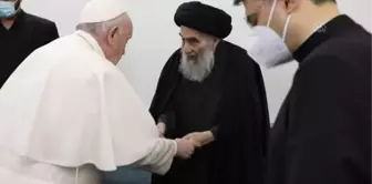 Papa Franciscus Irak'ta Şiilerin dini mercisi Sistani ile insanlığın karşılaştığı zorlukları görüştü(2)