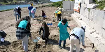 Datça'da otizmli çocuklar Knidos Ören Yeri'nde yapay kazı yaptı