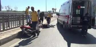 Son dakika haberi! Otomobil ile motosikletin çarpıştığı o anlar kamerada