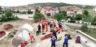 Son dakika haber! Konya Büyükşehir İtfaiyesi'nden nefes kesen deprem tatbikatı