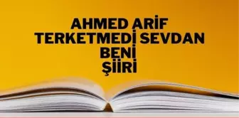 Terketmedi Sevdan Beni şiiri - Ahmed Arif Terketmedi Sevdan Beni şiiri