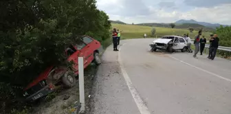 Çubuk'ta trafik kazası: 5 yaralı