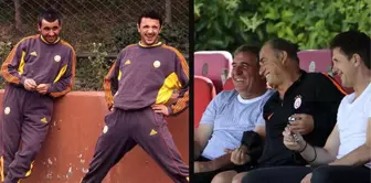 Galatasaray'ın efsaneleri Hagi ve Popescu'dan sürpriz ziyaret