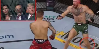 Trump'ın da izlediği dövüşte Conor McGregor'un ayağı kırıldı, maçı Dustin Pourier kazandı