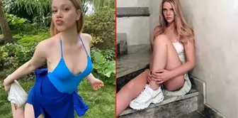 Serel Yereli'nin park pozu, takipçilerini büyüledi! Bikini üstü yerine bandana tercih etti