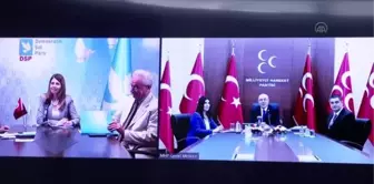 MHP heyeti, Saadet Partisi heyeti ile video konferans aracılığıyla bayramlaştı