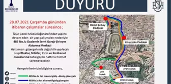 Buca'da geçici trafik düzenlemesi