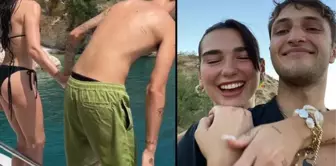 Dua Lipa ile Anwar Hadid el ele denize atladı! İlk yorum müstakbel kayınvalideden geldi