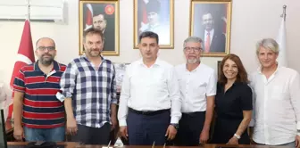 TSYD İzmir Şubesi'nden Gençlik ve Spor İl Müdürü Murat Eskici'ye ziyaret