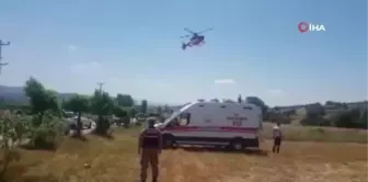 Son dakika haberleri! Ağır yaralanan kadın ambulans helikopterle hastaneye yetiştirildi