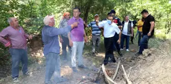 Köylülerin nöbeti sayesinde orman yangını büyümeden söndürüldü